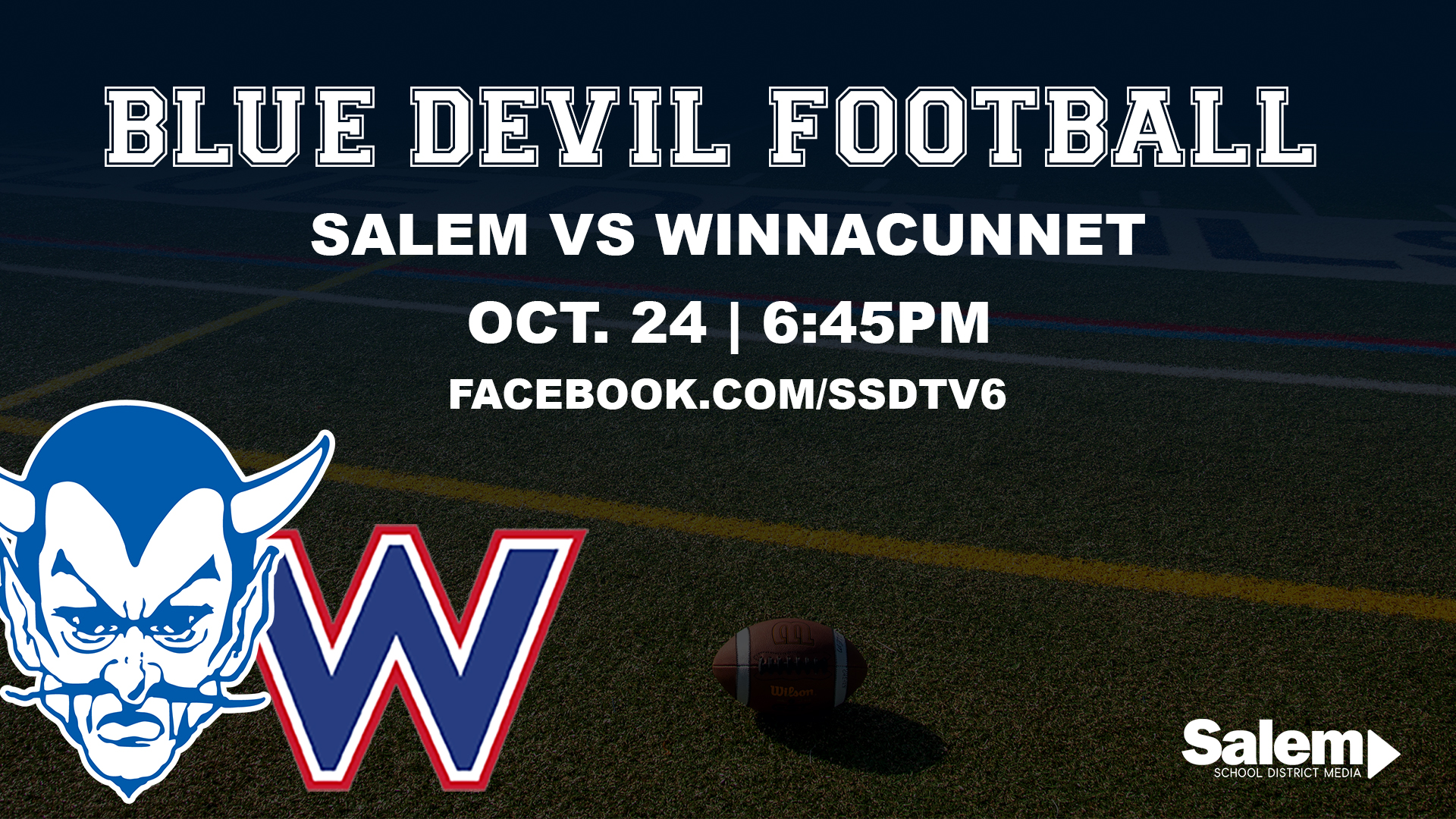 BLUE DEVIL FOOTBALL | Salem vs Winnaunnet - October 24, 2025