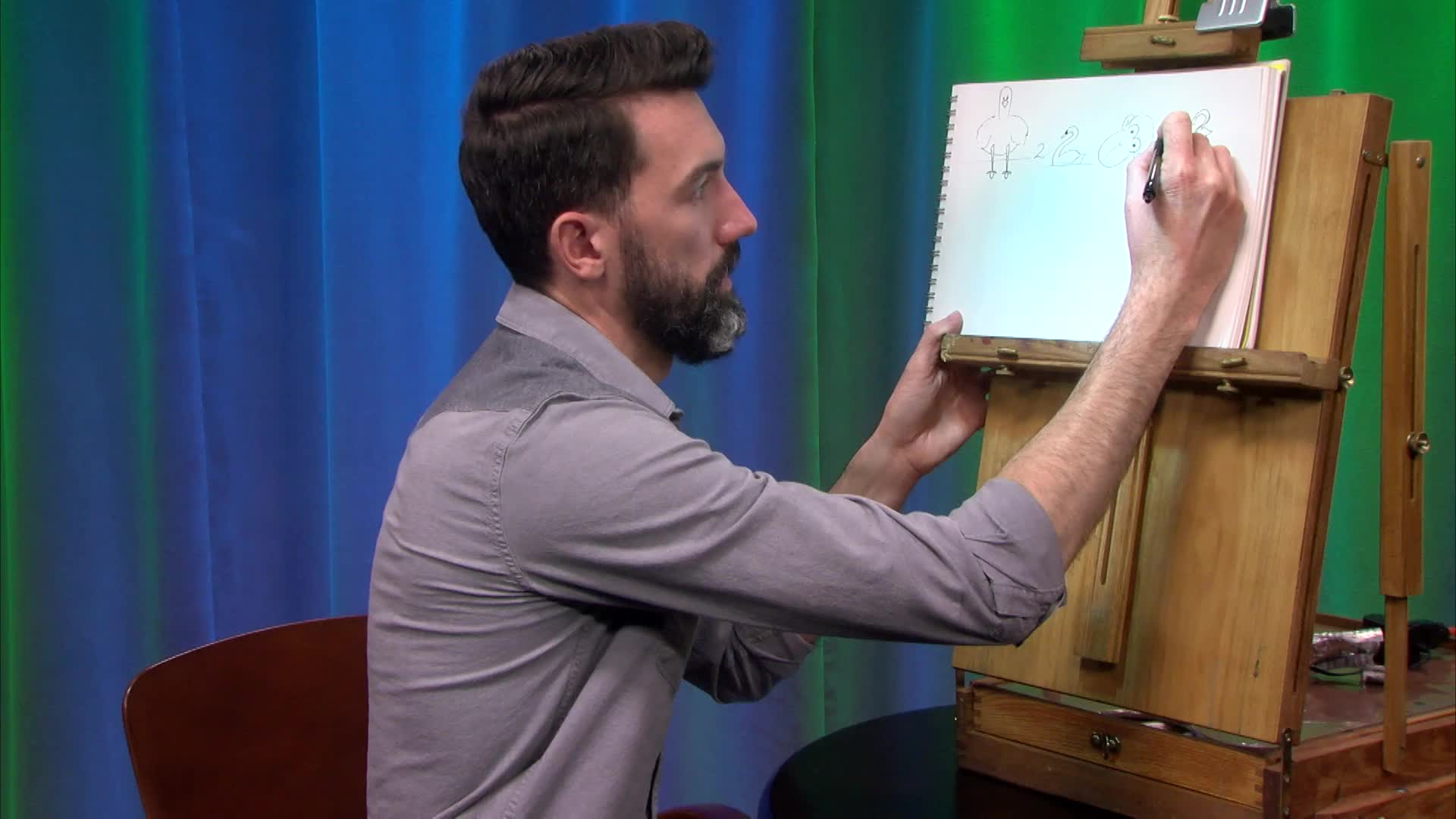 Mike Paige Doodle Club - Drawing with Numbers