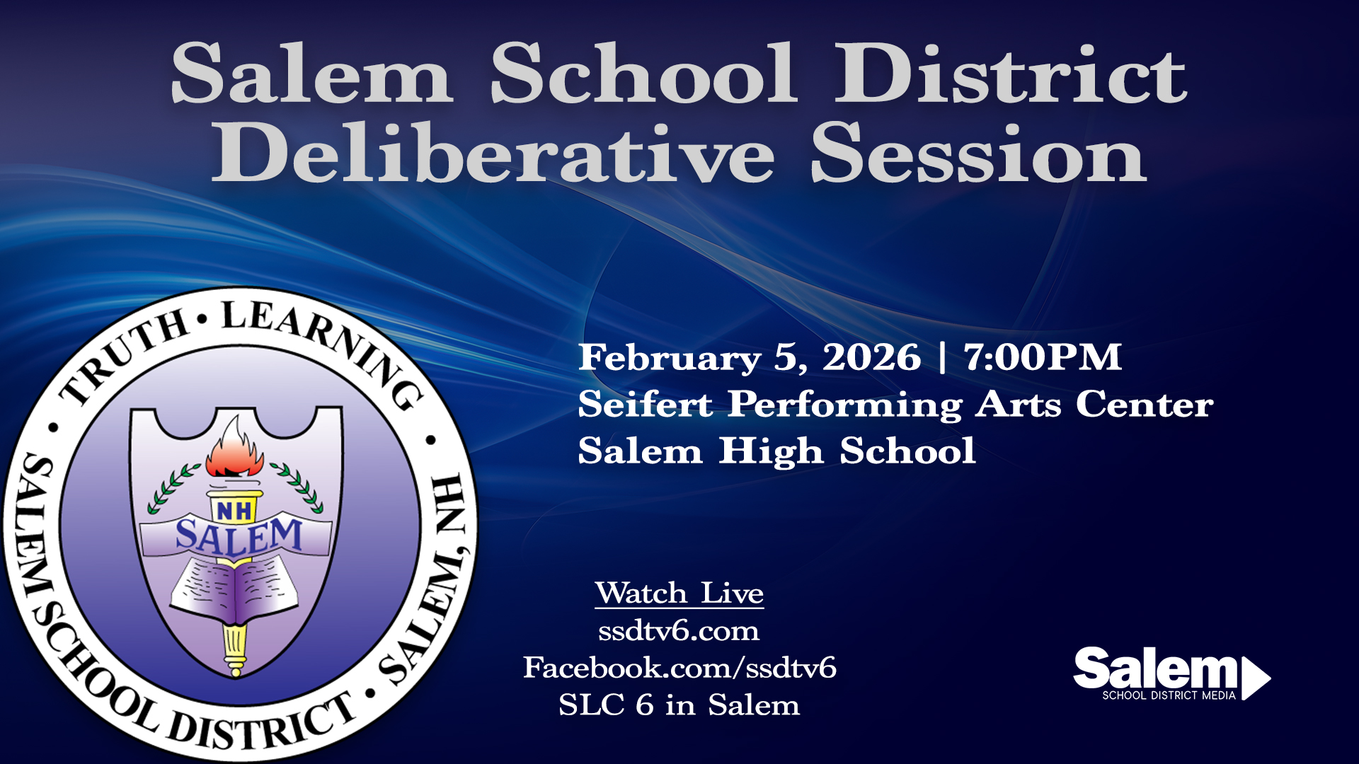 2026 Salem School District Deliberative Session