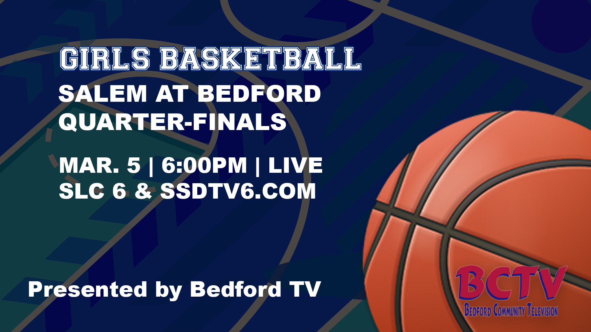 Girls Basketball | Salem at Bedford | Quarter-Finals - March 5, 2026 - By Bedford TV