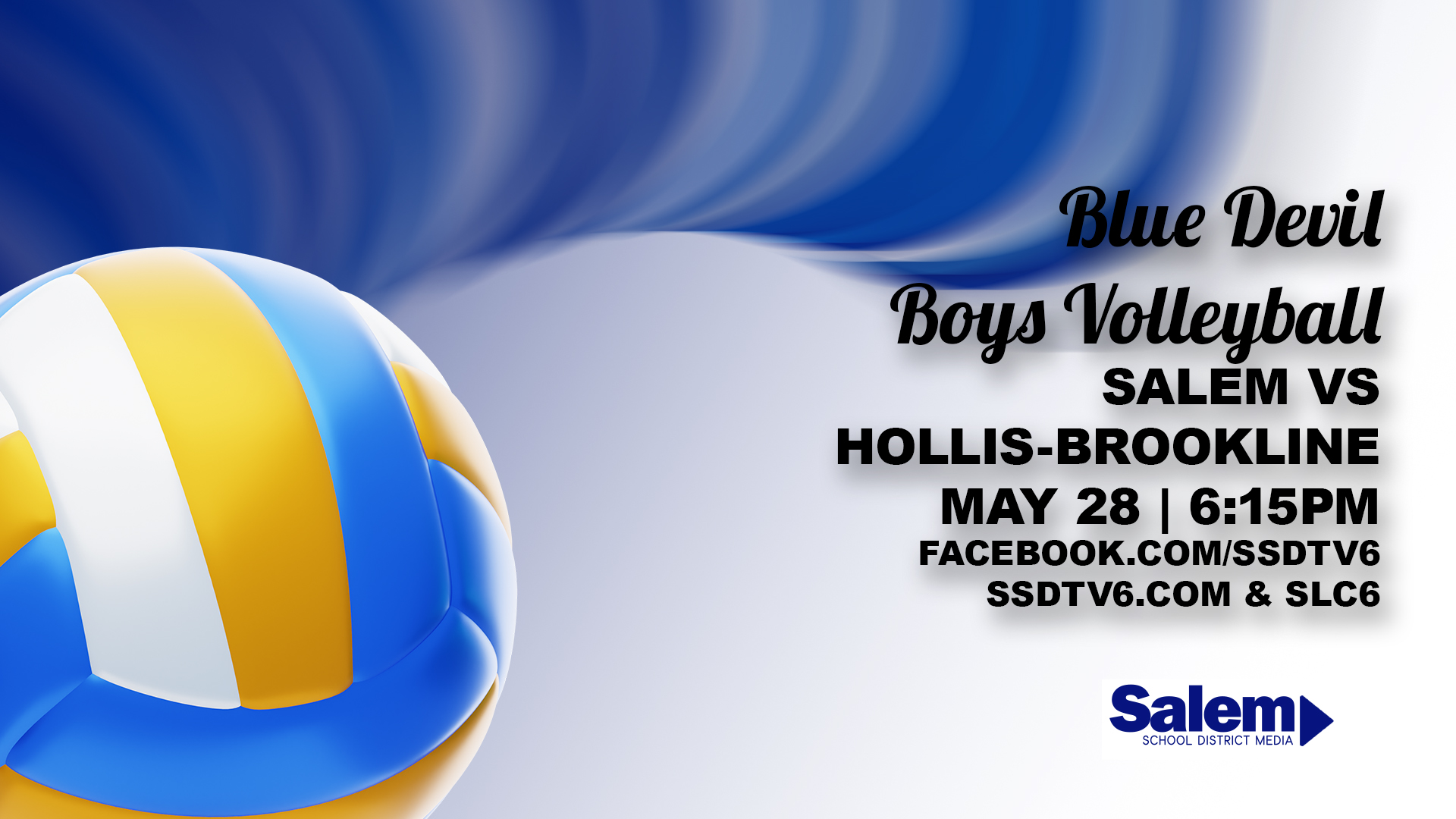 Thumbnail image for BLUE DEVIL BOYS VOLLEYBALL | Salem vs Hollis-Brookline - May 28, 2026