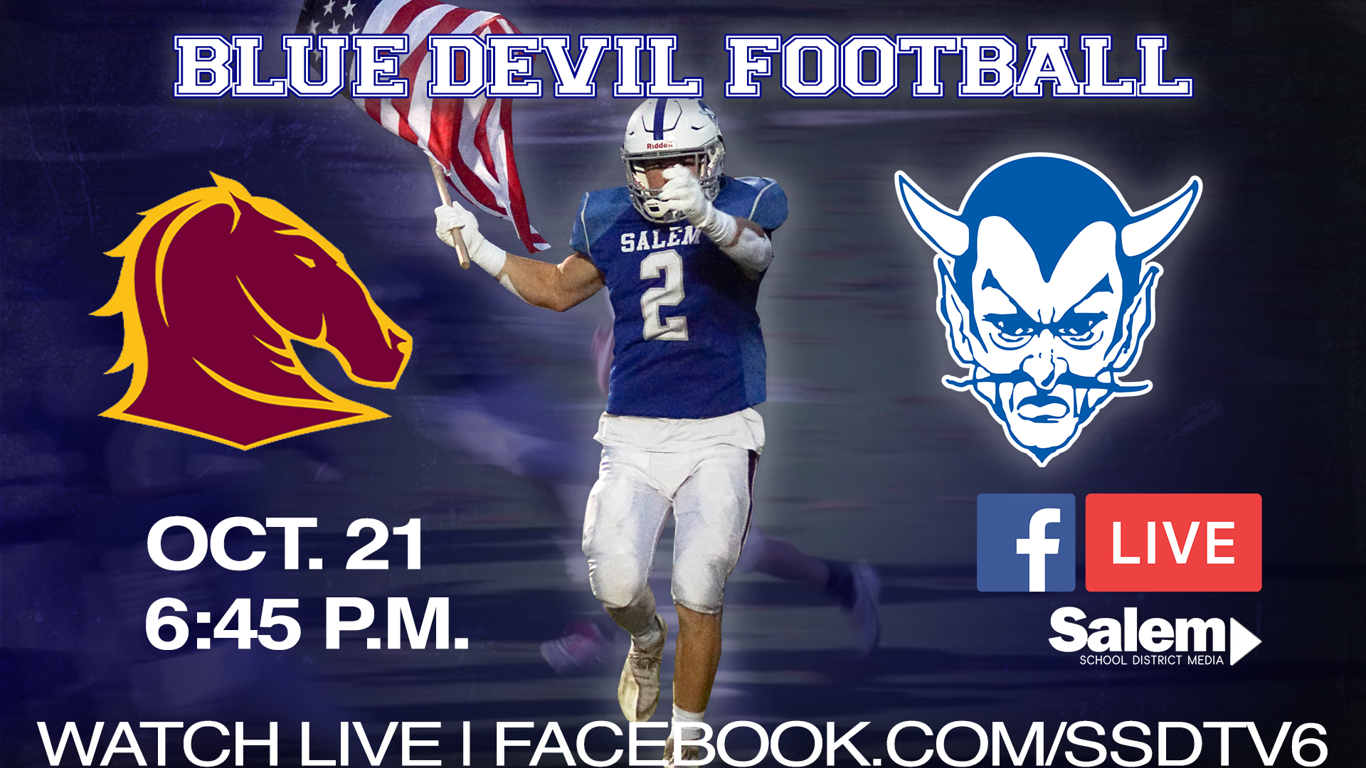 BLUE DEVIL FOOTBALL - Salem vs Alvirne October 21, 2022