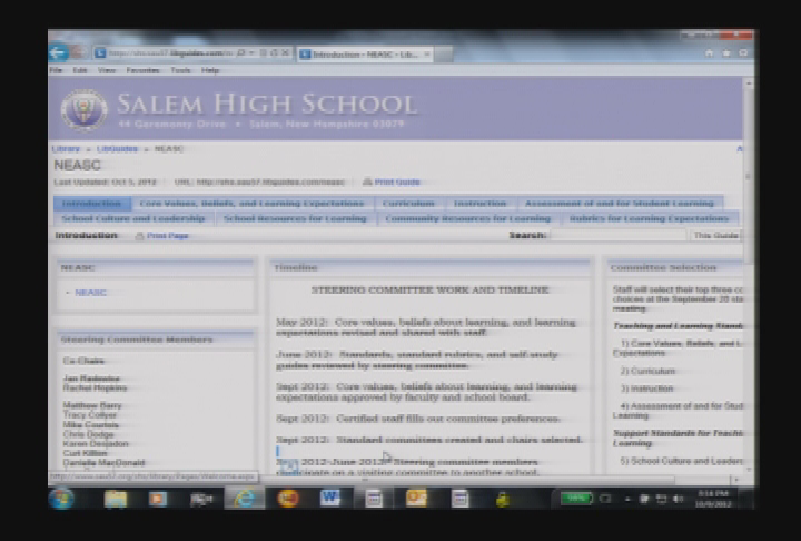Salem School Board 10/9/12 - REBROADCAST